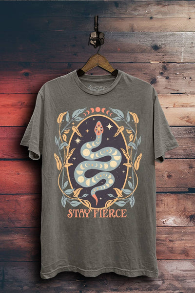 Stay Fierce Graphic Top