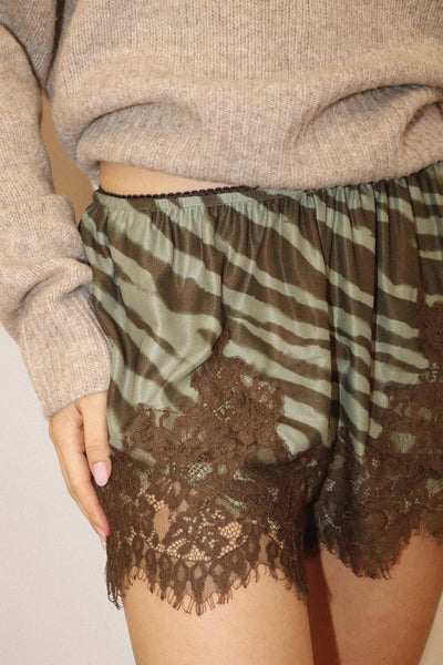Zebra Lace Shorts