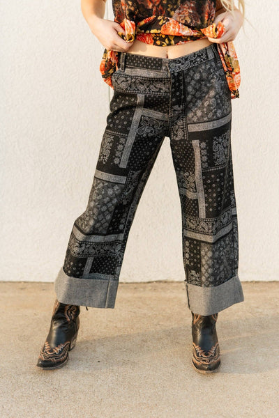 TH201 PAISLEY CUFF JEAN (7 PIECE)