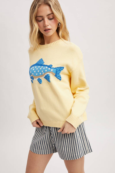 'FISH' SWEATER / WL25-12103
