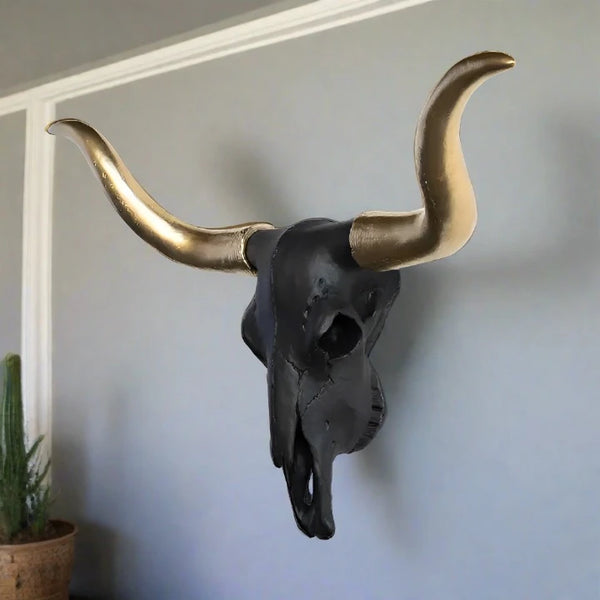 Fuax Texas Longhorn Skull Wall Mount