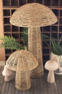 Woven Seagrass Mushroom - 2 Size Options