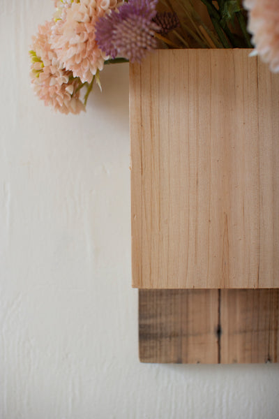 Recycled Pine Rabbit Wall Planter