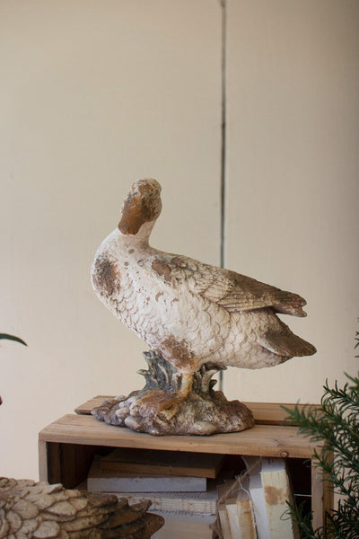 Faux Concrete Duck / Head To Side