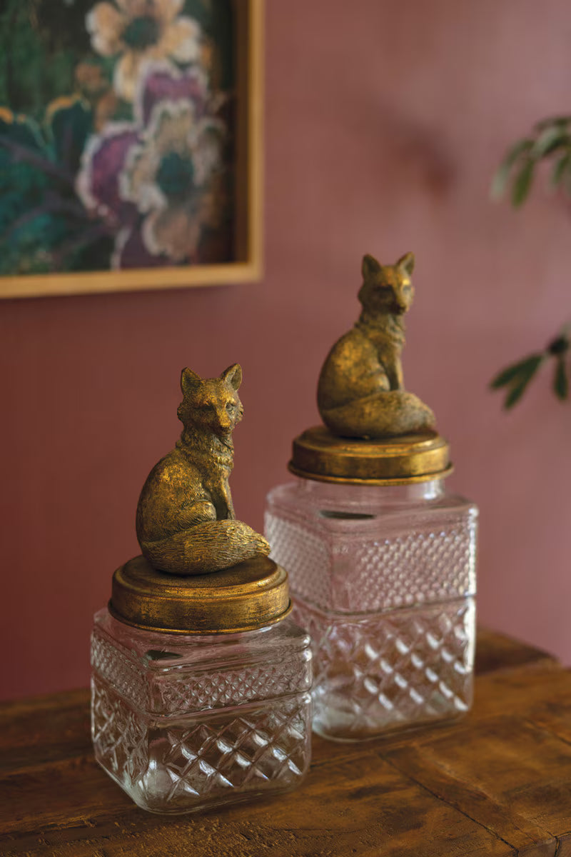 Set of 2 Fox Canisters