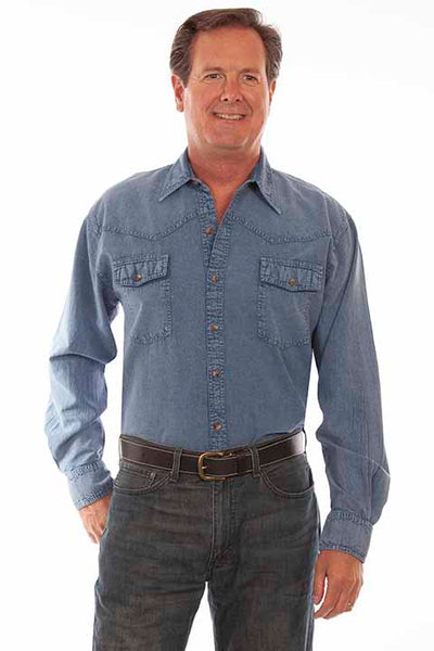 Scully Men's 100% Cotton Shirt in Two Colors