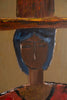 Framed Stylized Man in Hat Painting NEW