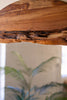 Round Recycled Wood Framed Mirror with Rope Detail