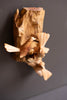Repurposed Wood Wall Sculpture with Hand-Carved Birds
