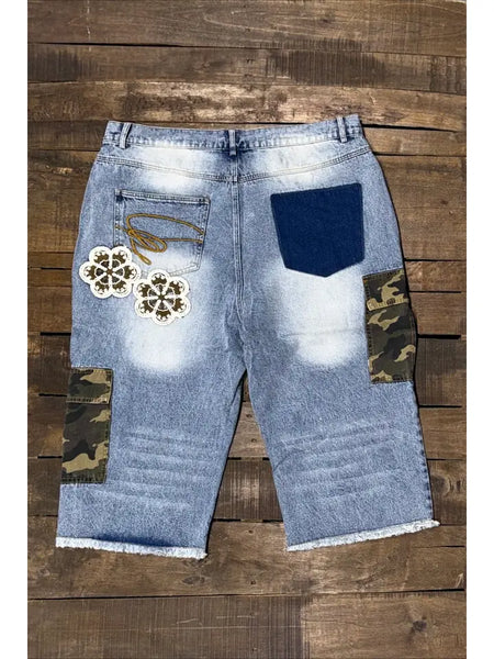 Jaded Gypsy Hidden Trails Shorts - Camo