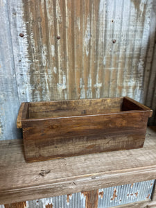 Approx 20" L Found Wood Container