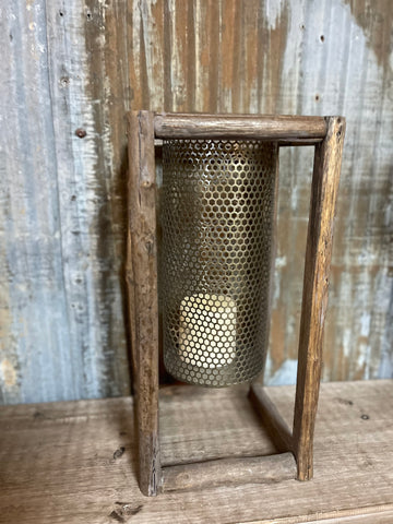 Rustic Wood Lantern