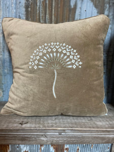 Brown Seed Head Pillow