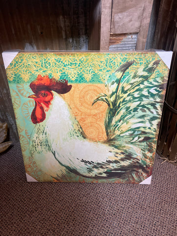 Colorful Chicken Wall Art