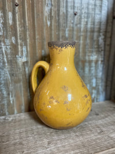 Butterscotch Vase with Handle
