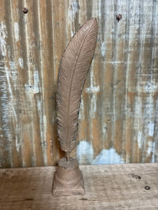 Cast Iron Feather Stand