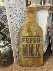 Aged Fresh Milk Sign