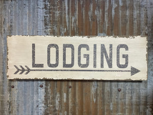 LODGING Sign