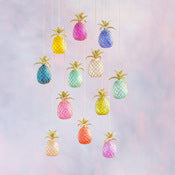 Rainbow Pineapple Ornament - 12 choices
