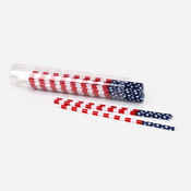 American Flag Straws