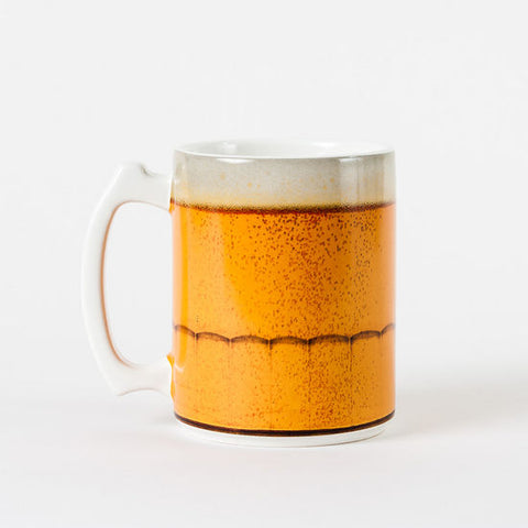Beer" Stein Mug, Gift Box, Stoneware, 4.5