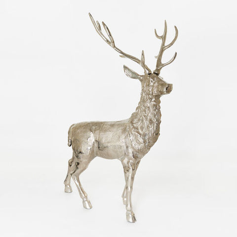 Giant Stag, Aluminum, (Antlers K/D), 41" x 25" x 58"