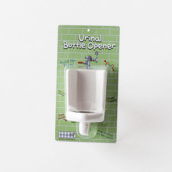 Urinal Bottle Opener, Gift Box, Porcelain, 4.25