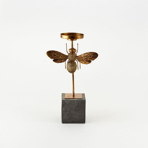 Bee Candleholder, Metal, 16"