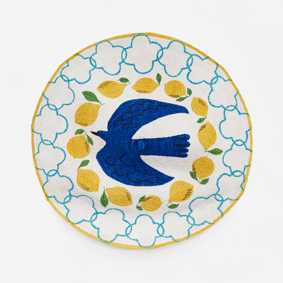 Bird w/Lemon Round Rug, 44"