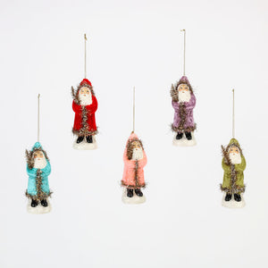 Baby Belsnickle Ornaments, 5 Colors, Resin, 5.5"
