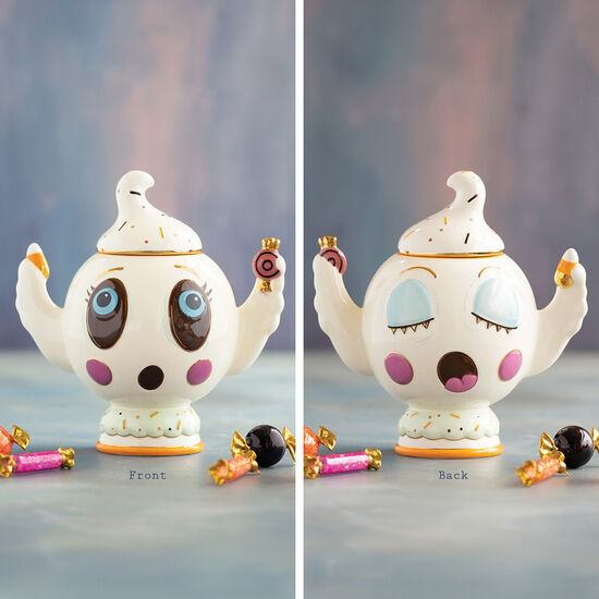 Glitterville Peek & Boo Cookie Jar, Ceramic, 12"