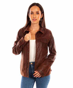 Scully Vintage Brown Front Snap Jacket