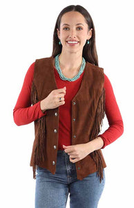 Scully Snap Fringe Vest in Three Colors