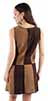 Scully Brown and Tan Patchwork Dress