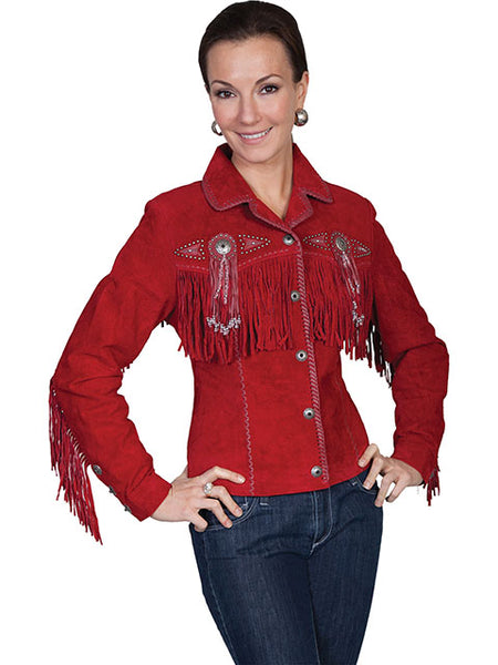 Scully Fringe and Beaded Suede Jacket in Nine Colors