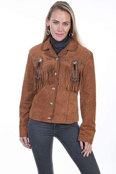 Scully Fringe and Beaded Suede Jacket in Nine Colors