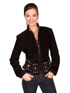 Scully Suede Concho and Stud Jacket