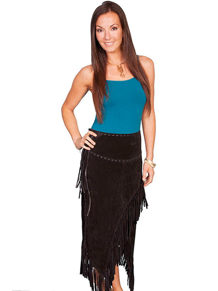 Scully Long Fringe Skirt in Five Colors