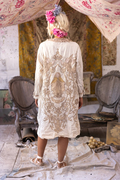 Leola Embroidered Smock Coat