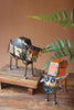 Set of 2 Recycled Iron Steers