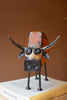 Set of 2 Recycled Iron Steers