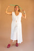 Sleeveless Split-Front Tunic / Cotton