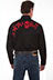 Scully Men's Skulls & Roses Embroidered Legend Shirt