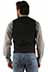 Scully Men's Embroidered Vest in Jet Black