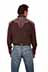 Scully Men's Rose Embroidered Pick Stitch Shirt in Chocolate