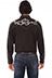 Scully Men's Horsehsoes, Roses, Studs Shirt in Black