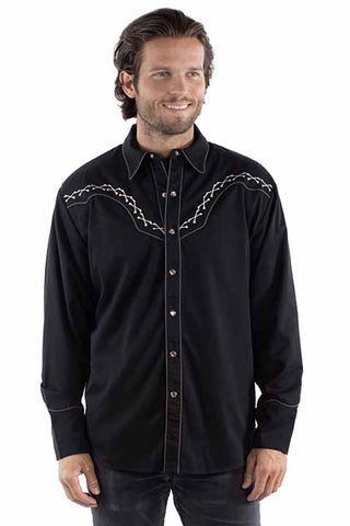 Scully Men's Justice Shirt in Black