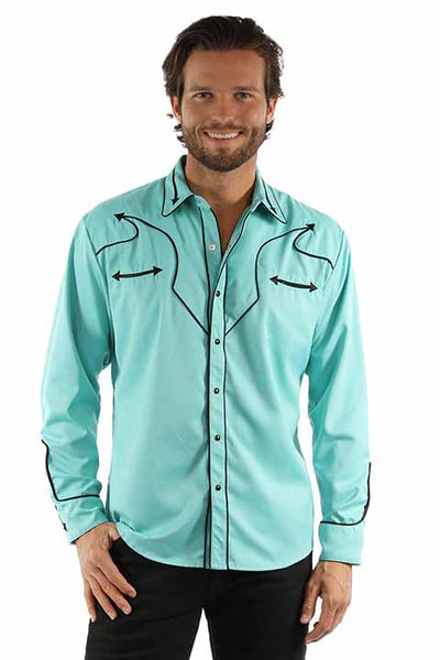 Scully Men's Vintage Western Shirt in Four Colors