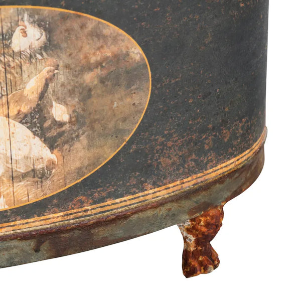 French Farm Oblong Tole Container