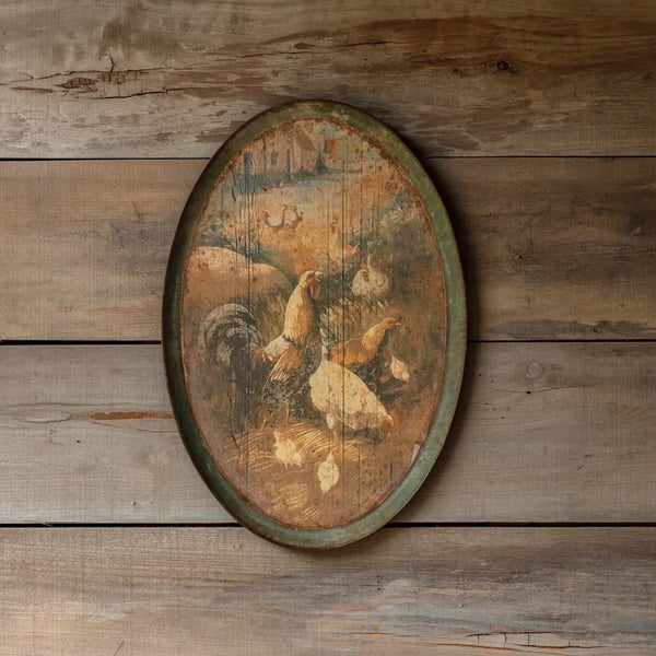 French Farm Oblong Tole Tray